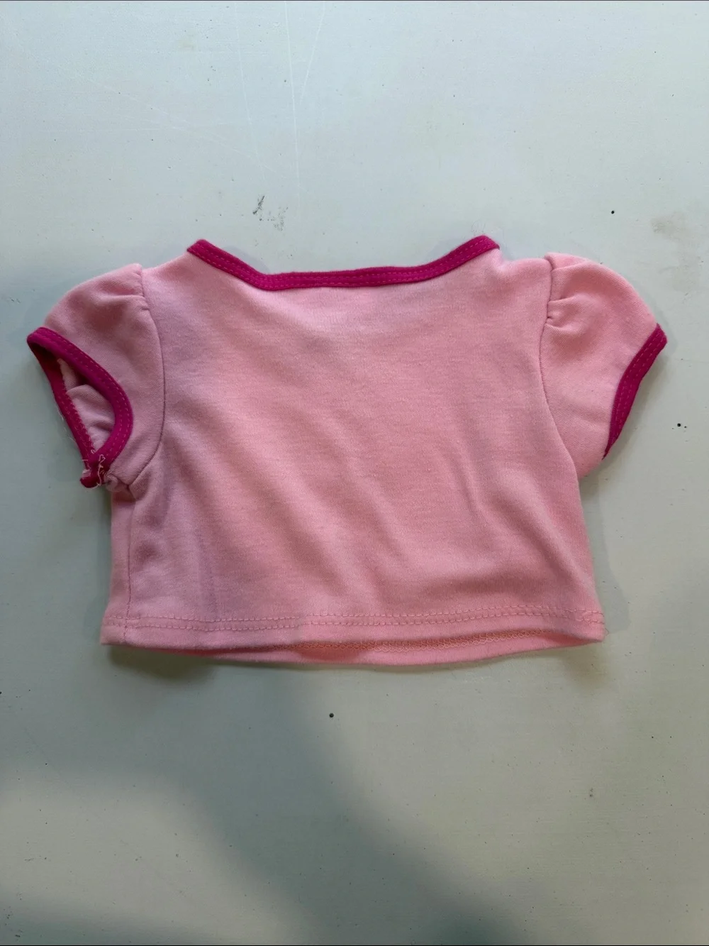 Build-a-bear pink peace sign shirt
